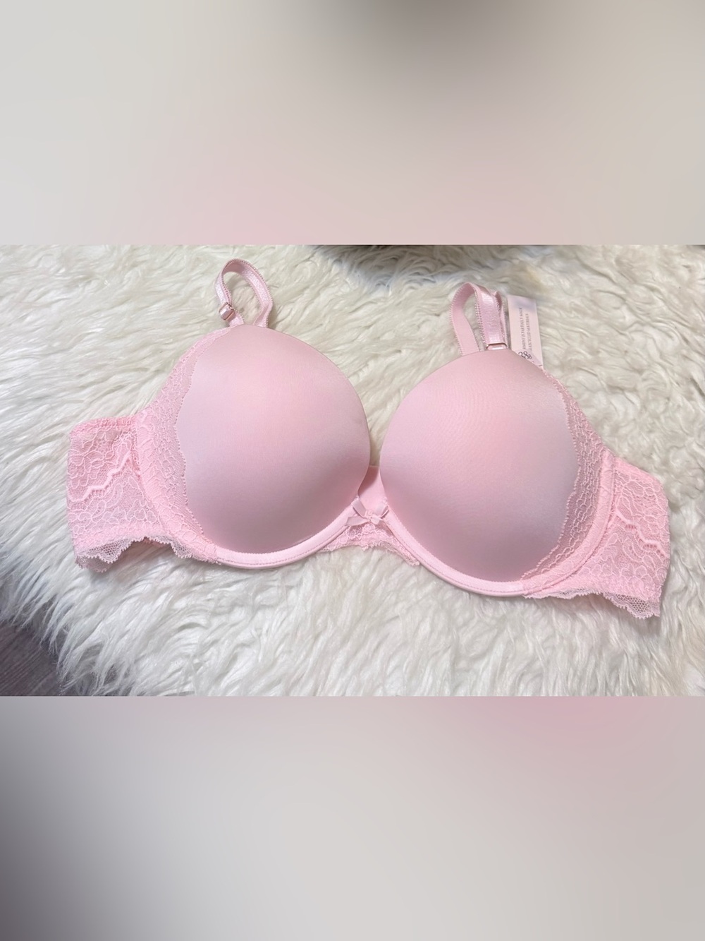 Victoria's Secret Pink Lace-Accent Push-Up Bra